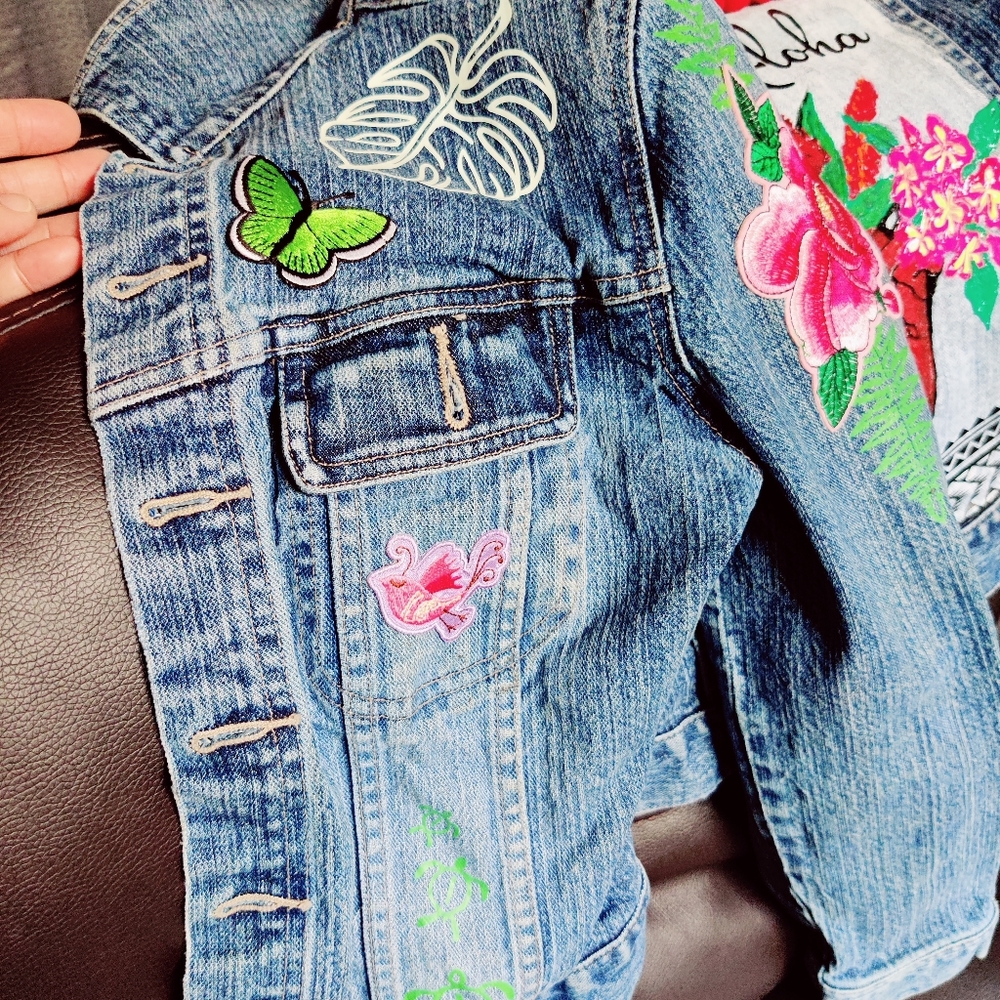Handpainted Denim Jacket - Picture 4 of 16